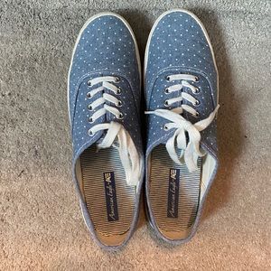 Polka dot sneakers size 9